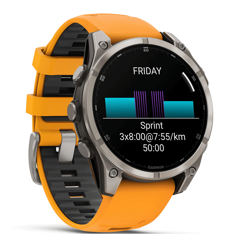 שעון ספורט Garmin fēnix® 8 – 47mm AMOLED Sapphire TITANIUM