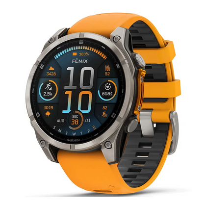 שעון ספורט Garmin fēnix® 8 – 47mm AMOLED Sapphire TITANIUM