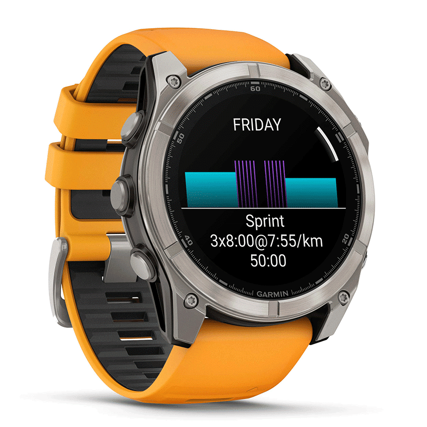 שעון ספורט Garmin fēnix® 8 – 51mm AMOLED Sapphire TITANIUM