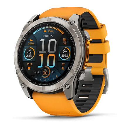 שעון ספורט Garmin fēnix® 8 – 51mm AMOLED Sapphire TITANIUM