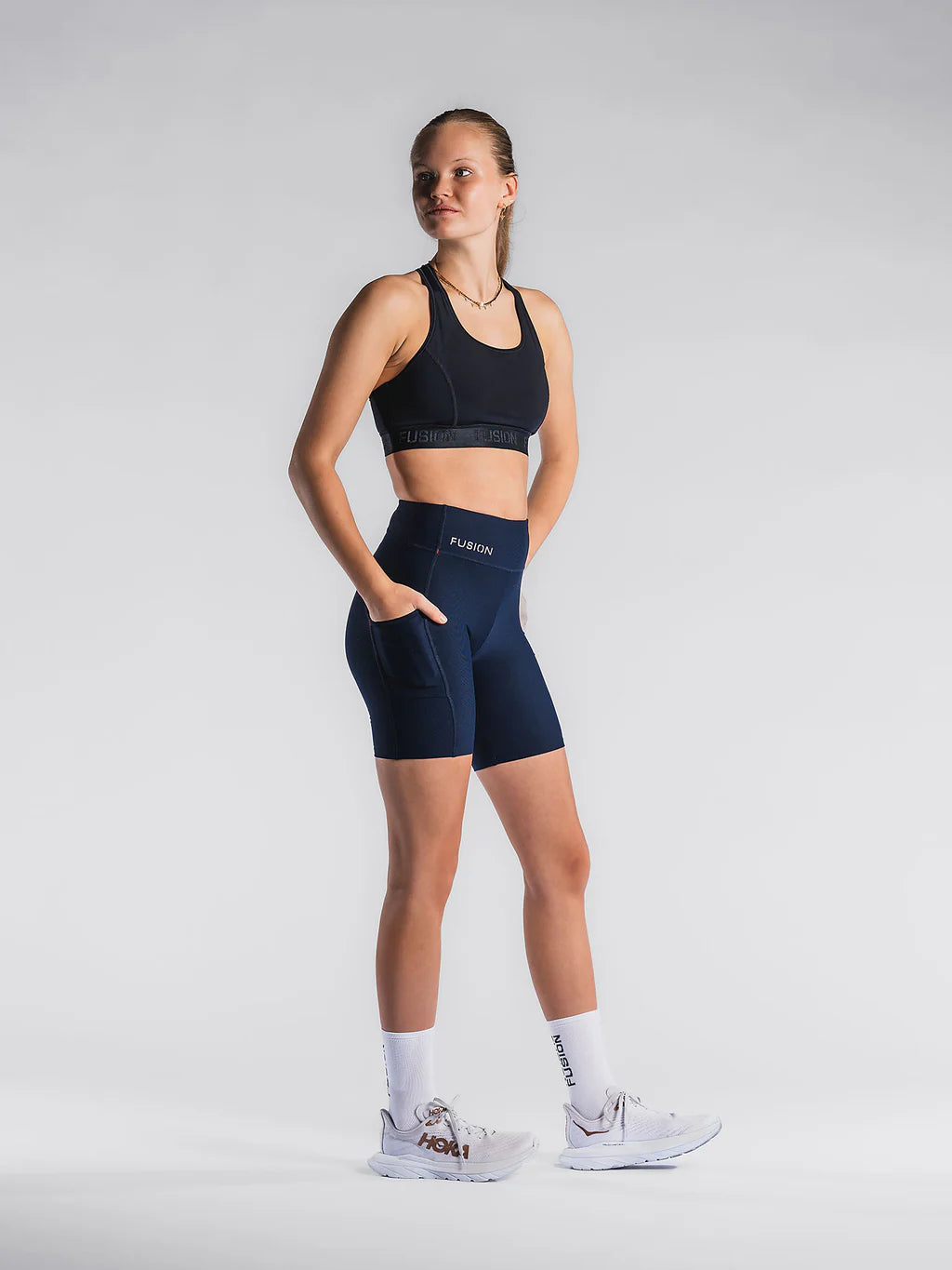 מכנס ריצה FUSION WOMENS C3 SHORT TRAINING TIGHTS