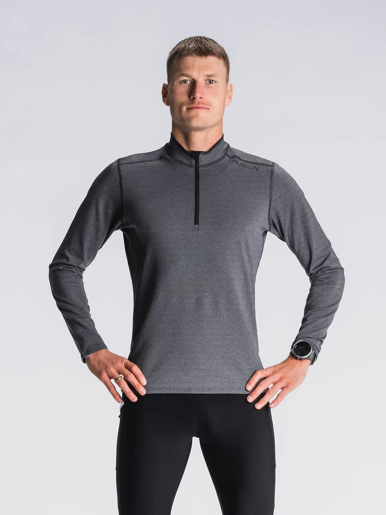 חולצת ריצה FUSION MENS C3 Zip Neck